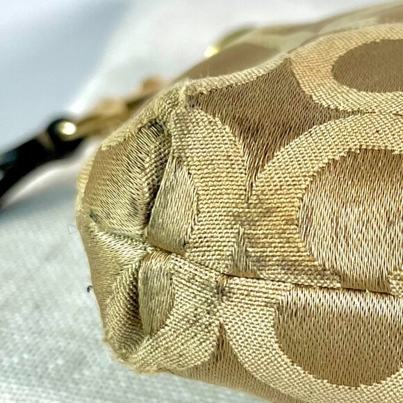 Coach Madison OP Art Sateen Lg Wristlet Signature Style #46638 - Picture 7 of 16